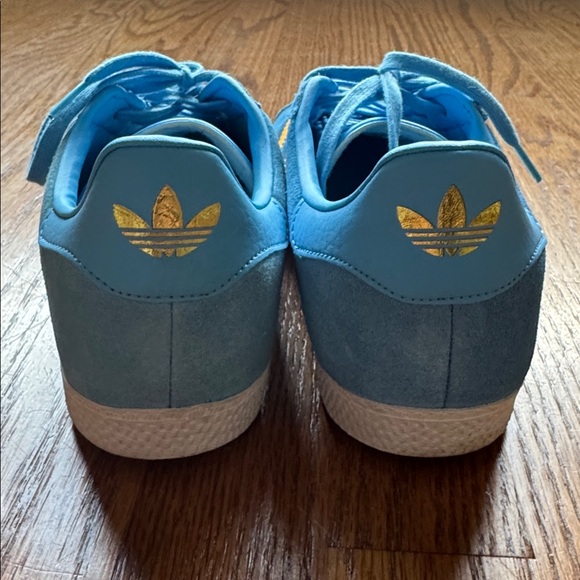 adidas Originals Gazelle Blue and Yellow Sneakers - Picture 4 of 12